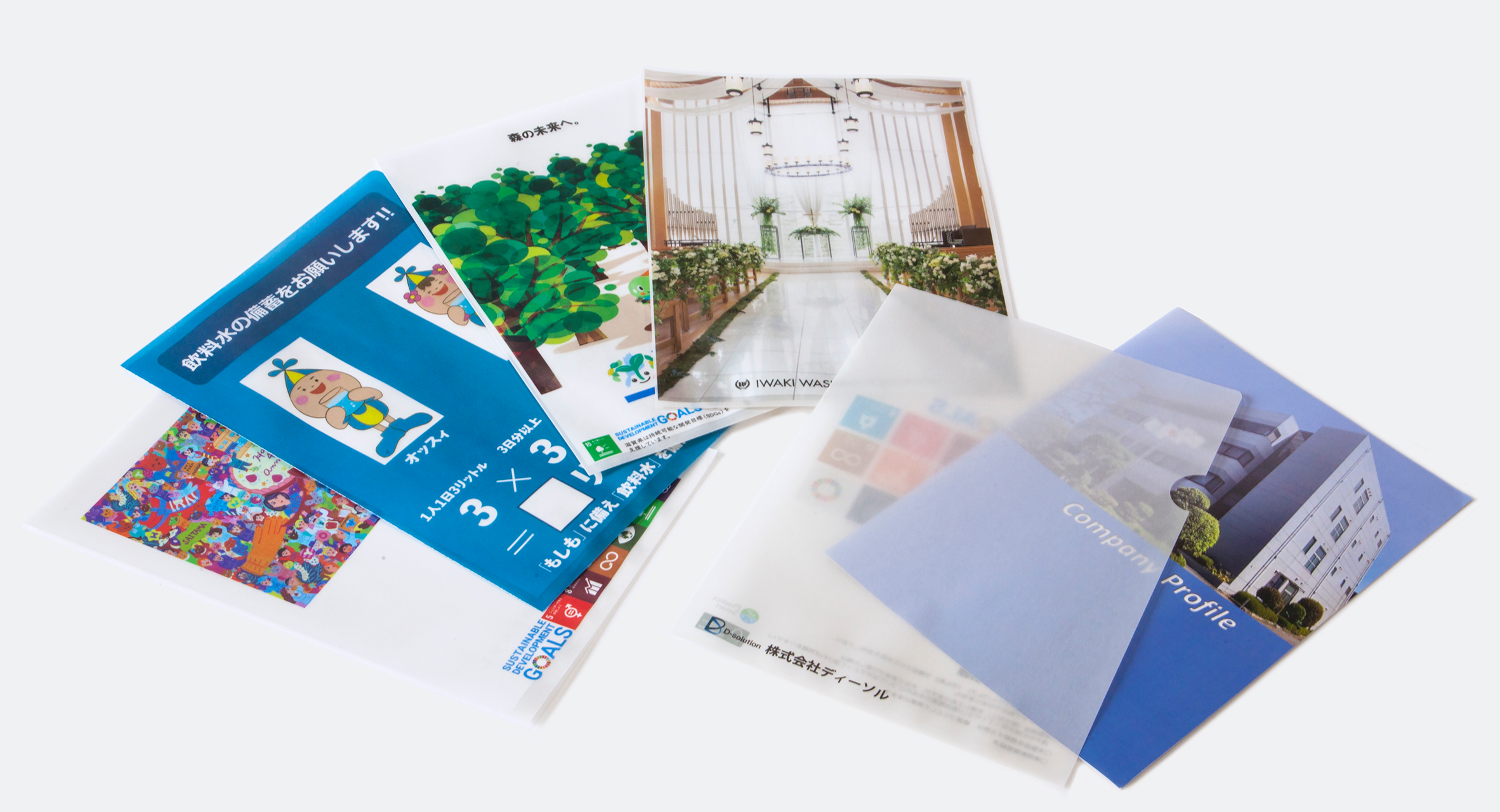 紙製クリアファイル（クリアプレコ）正面写真